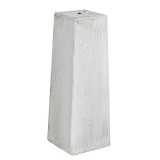 Betonpoer 18x18x50 cm grijs met rvs hoogteverstelling +€ 130,20
